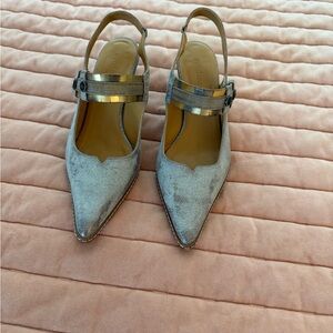 Sundance Women's Metallic Slingback Heels